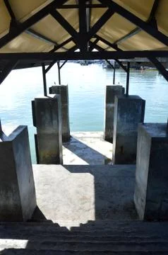 Concrete pier Fotos de archivo