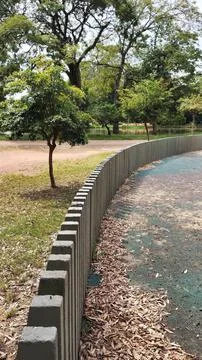 Concrete pillars in a row Foto stock
