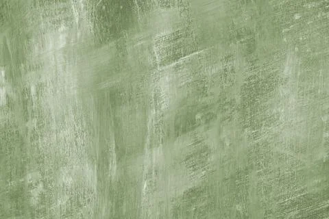 Concrete, plaster wall texture with brush strokes, khaki surface with brush.. Stock Photos