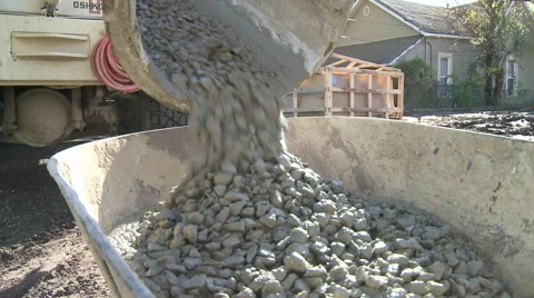 Concrete pour Stock Footage 57672578