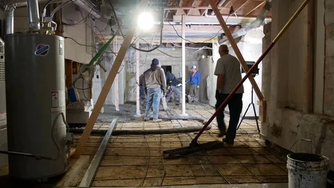 Concrete Pour Stock Footage 123394315