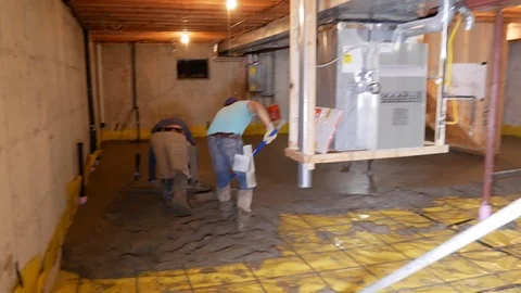 Concrete Pour Stockbeeldmateriaal 123397704