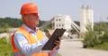 Concrete Pour Technology Engineer Calculate Clipboard Cement Tower Containers 4k or 4k+ Resolution