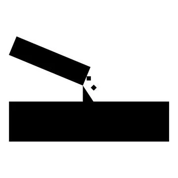 Concrete pours casting icon black color vector illustration image flat style Illustrazione stock