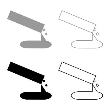 Concrete pours casting set icon grey black color vector illustration image .. Illustrazione stock