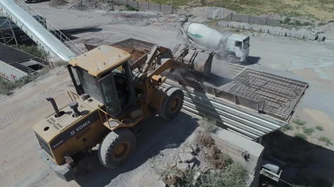Concrete production. Stock Footage 246917649