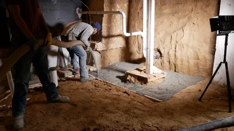 Concrete Pump Stock Footage 123044431