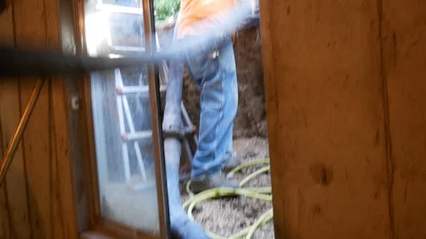 Concrete Pump Stock Footage 123398270