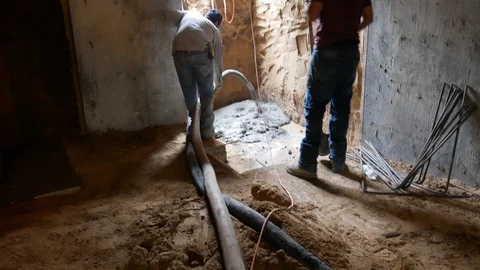 Concrete Pump II Stock Footage 123043792