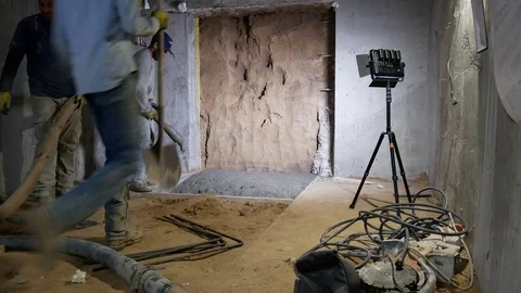 Concrete Pump IV Stock Footage 123039067