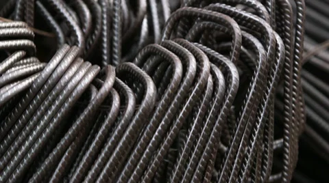 Concrete Rebars Stock Footage 33850320