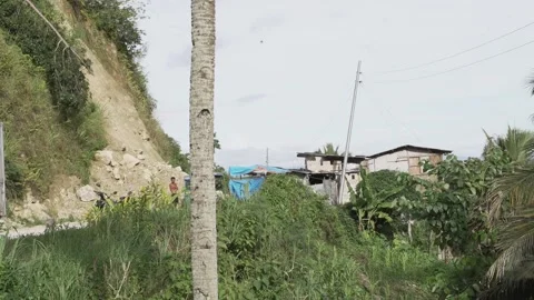 Concrete road on a mountain in Cebu Stock Footage 229649311