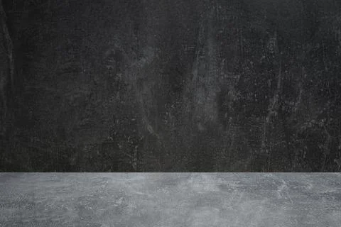 Concrete shelf or table top on cement background Stock Illustration