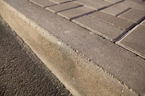 Concrete sidewalk closeup Stock Photos