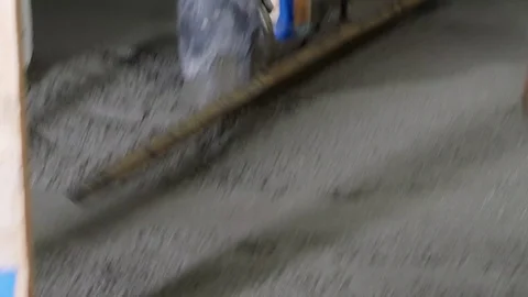 Concrete Skreed Stock Footage 123394188