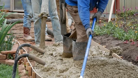 Concrete skreed Stock Footage 123397304