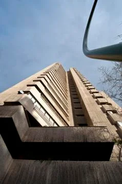 Concrete skyscraper Stock Photos