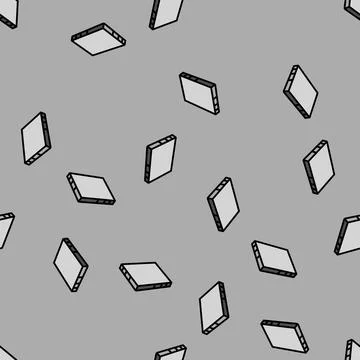 Concrete slab civil engineer vector seamless pattern Illustrazione stock