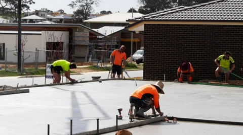 Concrete slab Stock Footage 32567657