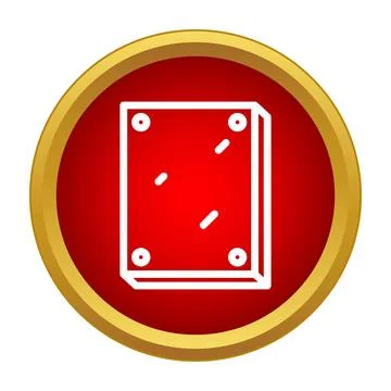 Concrete slab icon for construction and foundation themes Illustrazione stock