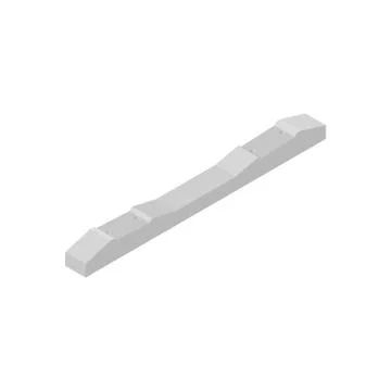 Concrete sleeper in isometric, vector illustration. Illustrazione stock