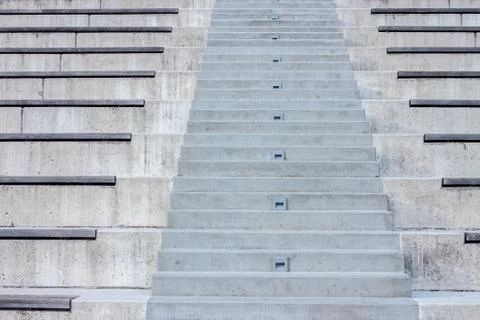 Concrete staircase background Stock Photos