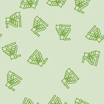 Concrete stairs cement line vector seamless pattern Stock Illustration