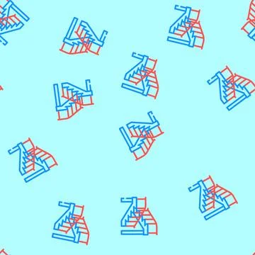 Concrete stairs cement vector seamless pattern 스톡 일러스트