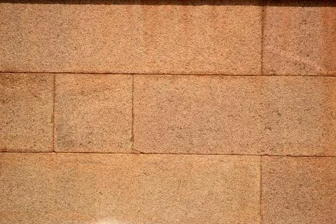 Concrete Stone block bricks in stack for wall construction. Dirty Old Texture Stock-Fotos