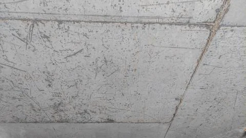 Concrete structure of cement wall at construction site Stock Photos