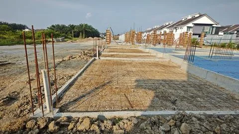 Concrete structure for the initial housing Stock Photos