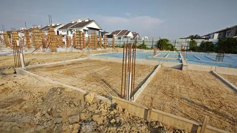 Concrete structure for the initial housing Stock Photos