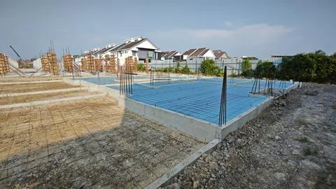 Concrete structure for the initial housing Stock Photos