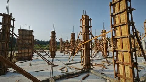 Concrete structure for the initial housing Stock Photos