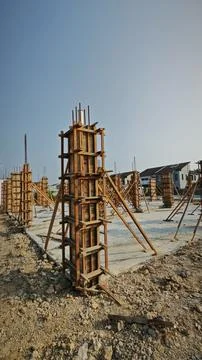 Concrete structure for the initial housing Stock Photos