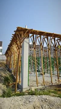 Concrete structure for the initial housing Stock Photos