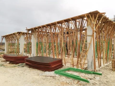 Concrete structure for the initial housing Stock Photos
