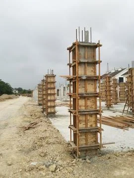 Concrete structure for the initial housing Stock Photos