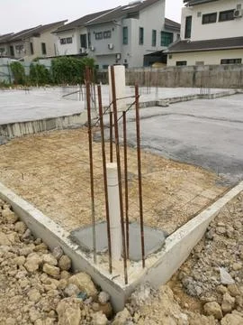 Concrete structure for the initial housing Stock Photos