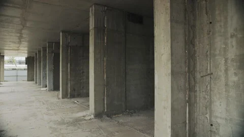 Concrete structure of a multi storey building Stock Footage 279911268