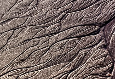 Concrete surface with interesting patterns - great for a cool background 写真素材