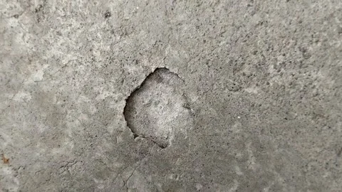 Concrete surfaces are peeling or spalling. due to extreme weather Stock Footage 308770845