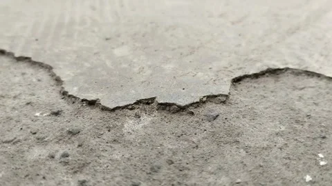 Concrete surfaces are peeling or spalling Stock Footage 313645769