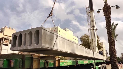 Concrete texture from mixer. construction site building 스톡 동영상 124123069