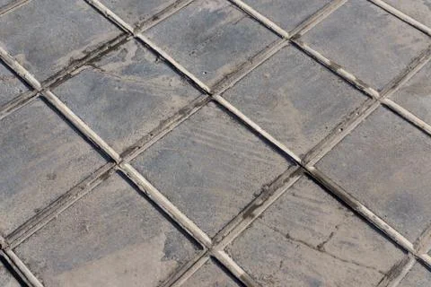 Concrete tile for outdoor use Sidewalks, non-slip and wear resistance paving Stock Photos