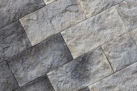 Concrete tile wall cadding, closeup texture of facade cadding, Stock Photos
