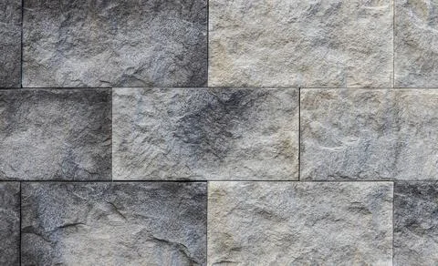 Concrete tile wall cadding, closeup texture of facade cadding, Stock Photos