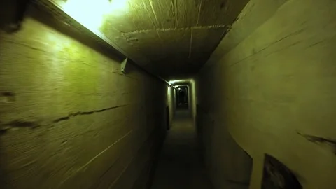 Concrete tonel with lanterns 스톡 동영상 73563700