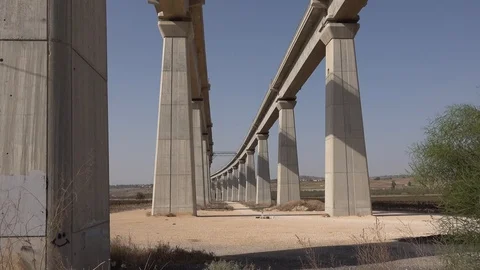 Concrete train bride bottom-up view Stock Footage 120250658