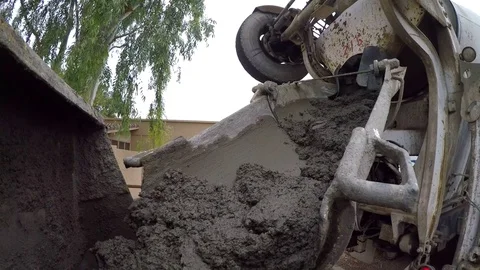 Concrete Truck Stock Footage 82952332